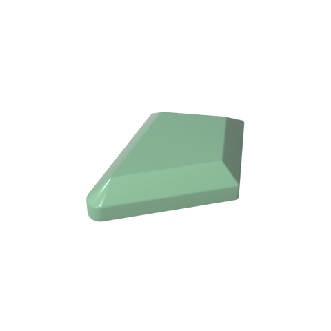 Gobricks,Tile Special 1 x 2 Diamond Plain,35649