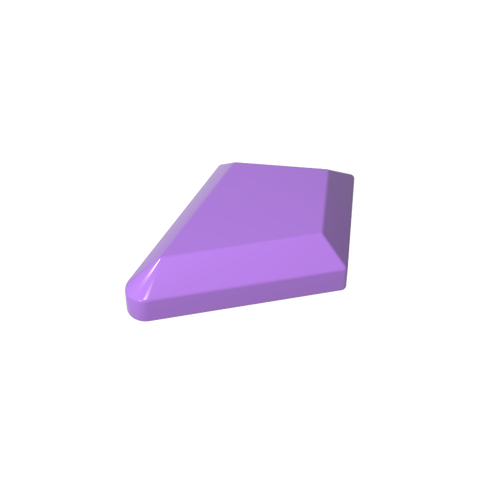 Gobricks,Tile Special 1 x 2 Diamond Plain,35649