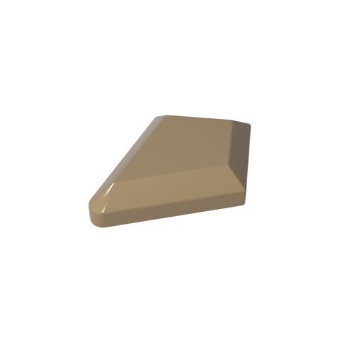 Gobricks,Tile Special 1 x 2 Diamond Plain,35649