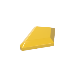 Gobricks,Tile Special 1 x 2 Diamond Plain,35649