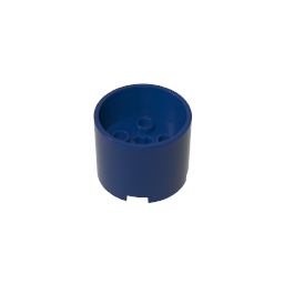 Gobricks,Brick Round 3 x 3 x 2 with Recessed Center with 2 x 2 Studs and Axle Hole,73111