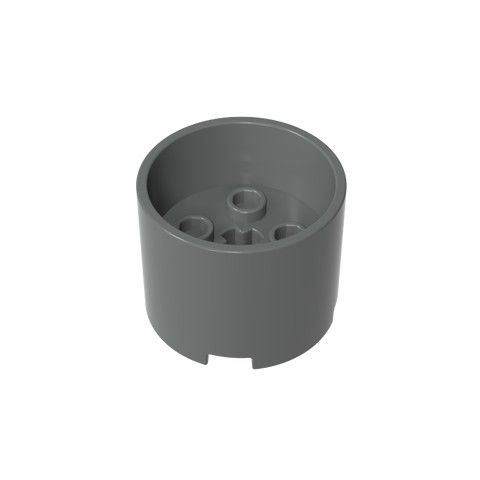 Gobricks,Brick Round 3 x 3 x 2 with Recessed Center with 2 x 2 Studs and Axle Hole,73111