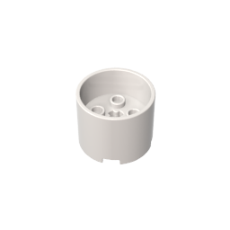 Gobricks,Brick Round 3 x 3 x 2 with Recessed Center with 2 x 2 Studs and Axle Hole,73111