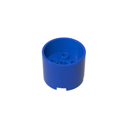 Gobricks,Brick Round 3 x 3 x 2 with Recessed Center with 2 x 2 Studs and Axle Hole,73111