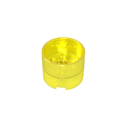 Gobricks,Brick Round 3 x 3 x 2 with Recessed Center with 2 x 2 Studs and Axle Hole,73111
