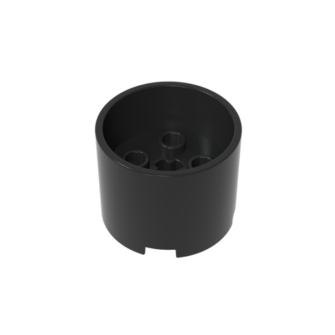 Gobricks,Brick Round 3 x 3 x 2 with Recessed Center with 2 x 2 Studs and Axle Hole,73111