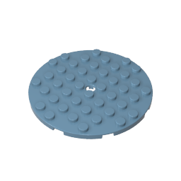 Gobricks,Plate 8 x 8 Round,74611
