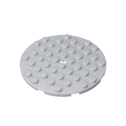 Gobricks,Plate 8 x 8 Round,74611