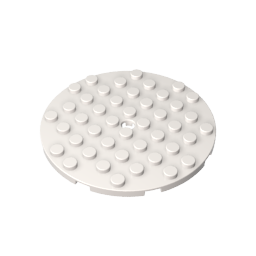 Gobricks,Plate 8 x 8 Round,GDS-90289,74611