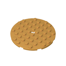 Gobricks,Plate 8 x 8 Round,74611