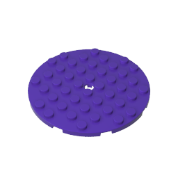 Gobricks,Plate 8 x 8 Round,74611