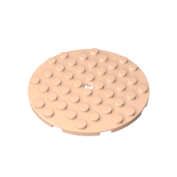 Gobricks,Plate 8 x 8 Round,74611