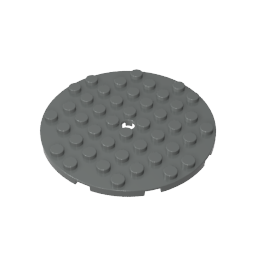 Gobricks,Plate 8 x 8 Round,74611