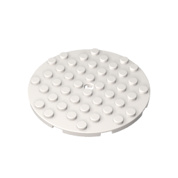 Gobricks,Plate 8 x 8 Round,74611