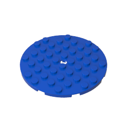 Gobricks,Plate 8 x 8 Round,74611