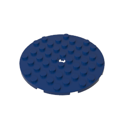 Gobricks,Plate 8 x 8 Round,74611