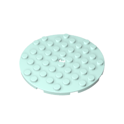 Gobricks,Plate 8 x 8 Round,74611
