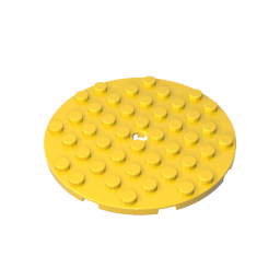 Gobricks,Plate 8 x 8 Round,74611