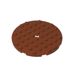Gobricks,Plate 8 x 8 Round,74611