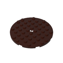 Gobricks,Plate 8 x 8 Round,74611