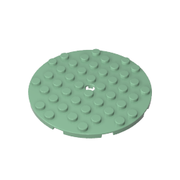 Gobricks,Plate 8 x 8 Round,74611