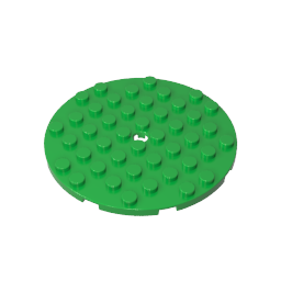 Gobricks,Plate 8 x 8 Round,74611