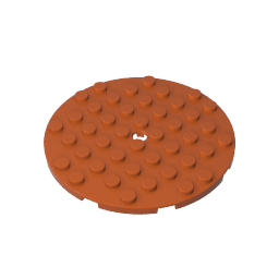 Gobricks,Plate 8 x 8 Round,74611
