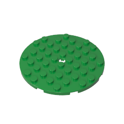 Gobricks,Plate 8 x 8 Round,74611