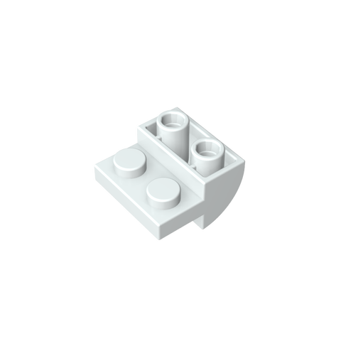 Gobricks,2x2x1 reverse curved brick,1750