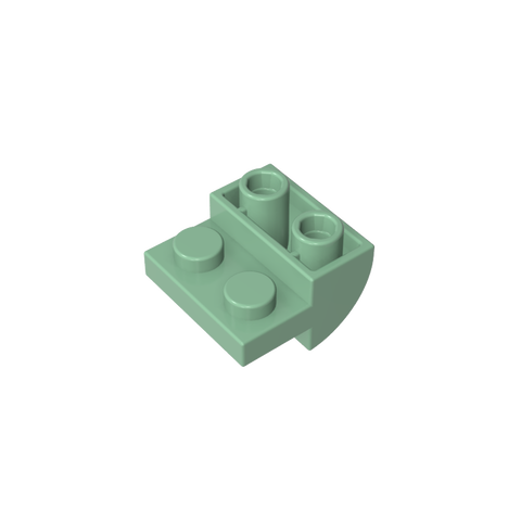 Gobricks,2x2x1 reverse curved brick,1750