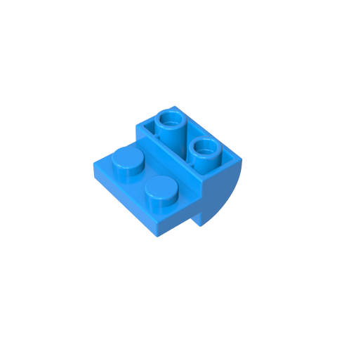 Gobricks,2x2x1 reverse curved brick,1750