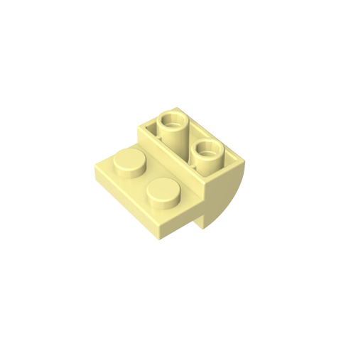 Gobricks,2x2x1 reverse curved brick,1750