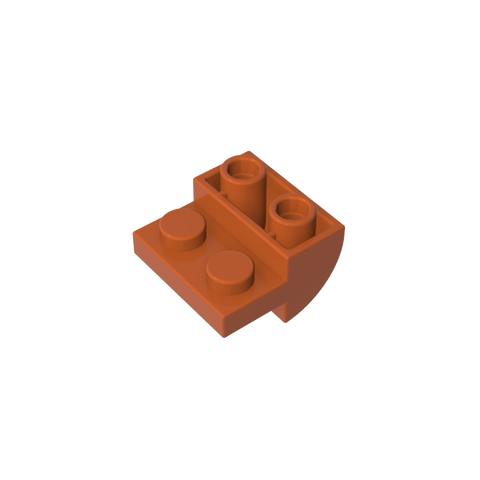 Gobricks,2x2x1 reverse curved brick,1750