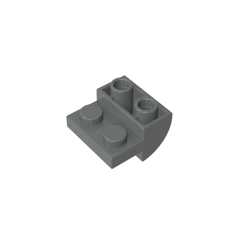 Gobricks,2x2x1 reverse curved brick,1750