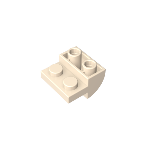 Gobricks,2x2x1 reverse curved brick,1750