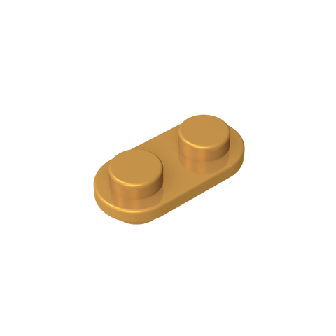 Gobricks,1x2 rounded corner double sided piece,gds90292
