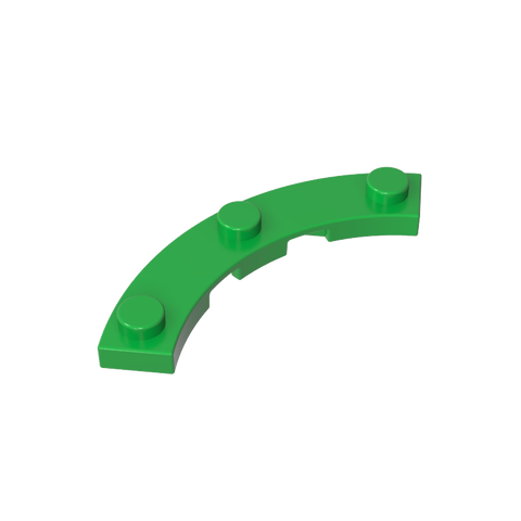 Gobricks,4x4 curved board,gds90295