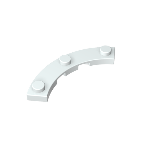 Gobricks,4x4 curved board,gds90295