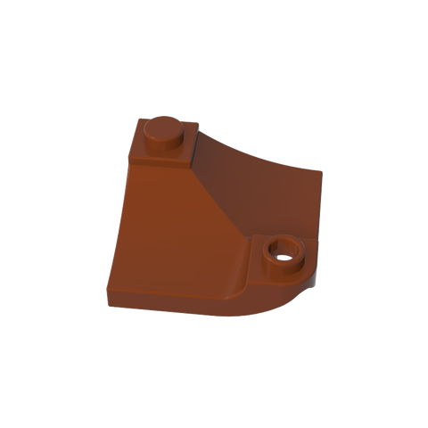 Gobricks,Brick Curved, Internal, 1 x 3 x 3 with 1/3 Inverted Cutout,73682