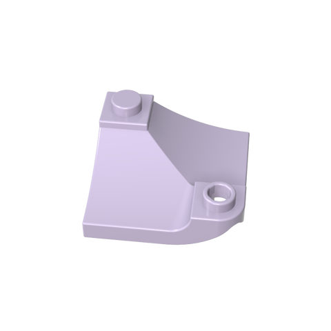 Gobricks,Brick Curved, Internal, 1 x 3 x 3 with 1/3 Inverted Cutout,73682