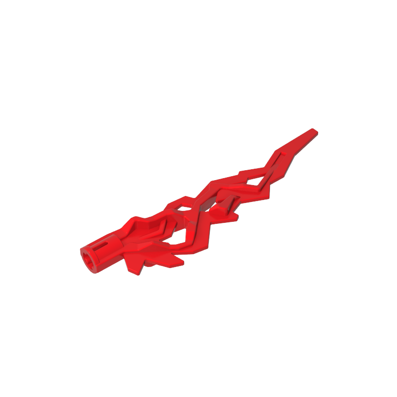Gobricks,Large Figure Weapon Accessory, Flame/ Lightning Bolt with Axle Hole,11302,21873