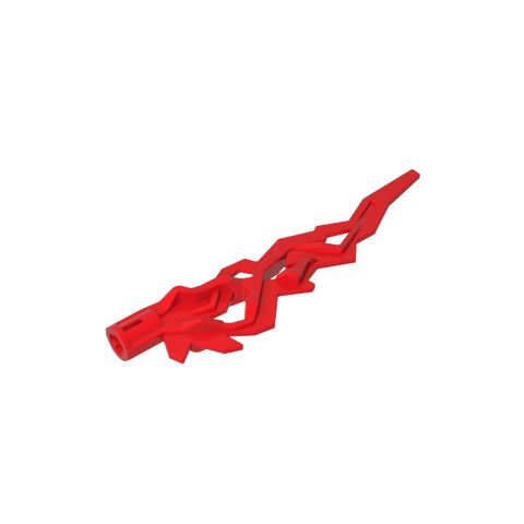 Gobricks,Large Figure Weapon Accessory, Flame/ Lightning Bolt with Axle Hole,11302,21873