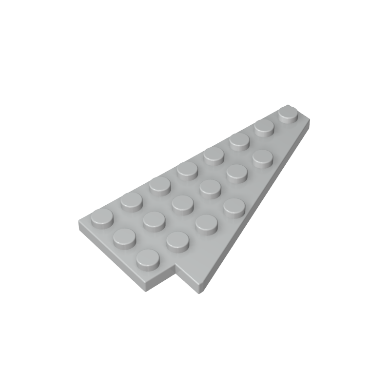 Gobricks,Wedge plate 8x4 right wing,3934