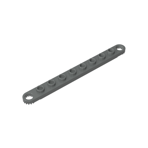 Gobricks,Technic Plate 1 x 10 with Toothed Ends,2719