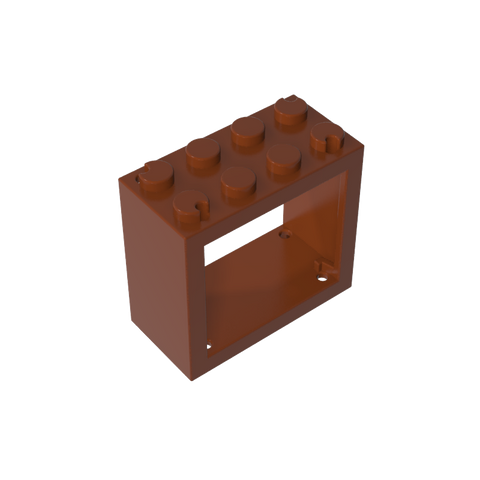 Gobricks,2x4x3 window frame,4132