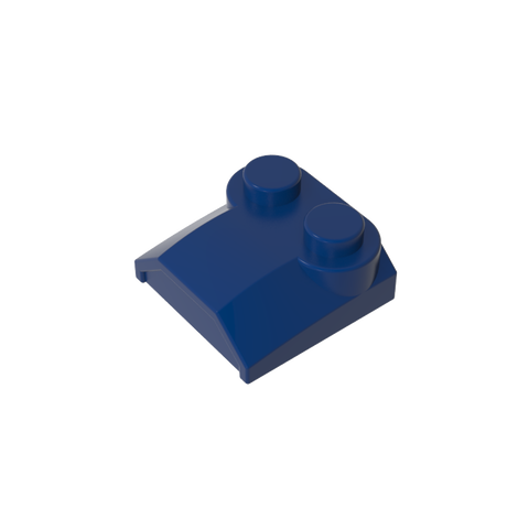 Gobricks,Brick Curved 2 x 2 x 2/3 Two Studs and Lip End,41855,45166