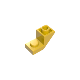 Gobricks,Tilt Inverted 45 2x1 with 2/3 cutout,2310,gds90319