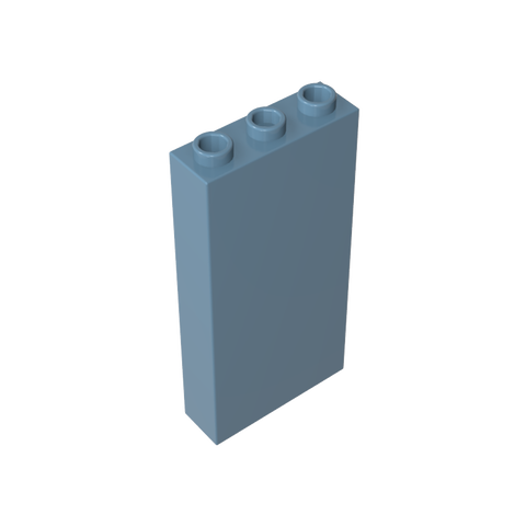 Gobricks,Brick 1 x 3 x 5 without Side Supports,3755