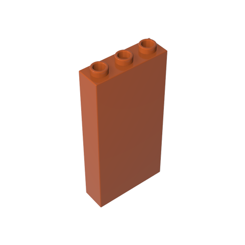 Gobricks,Brick 1 x 3 x 5 without Side Supports,3755