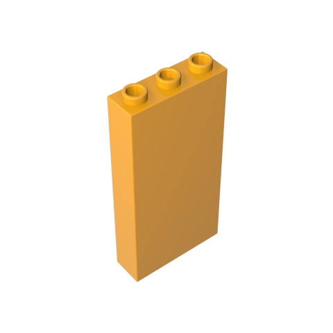 Gobricks,Brick 1 x 3 x 5 without Side Supports,3755